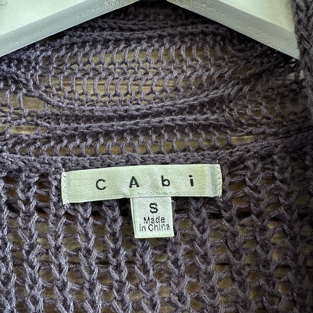 CAbi Short Sleeve Open Front Cardigan Sweater Style 286 Size Small - Picture 3 of 6